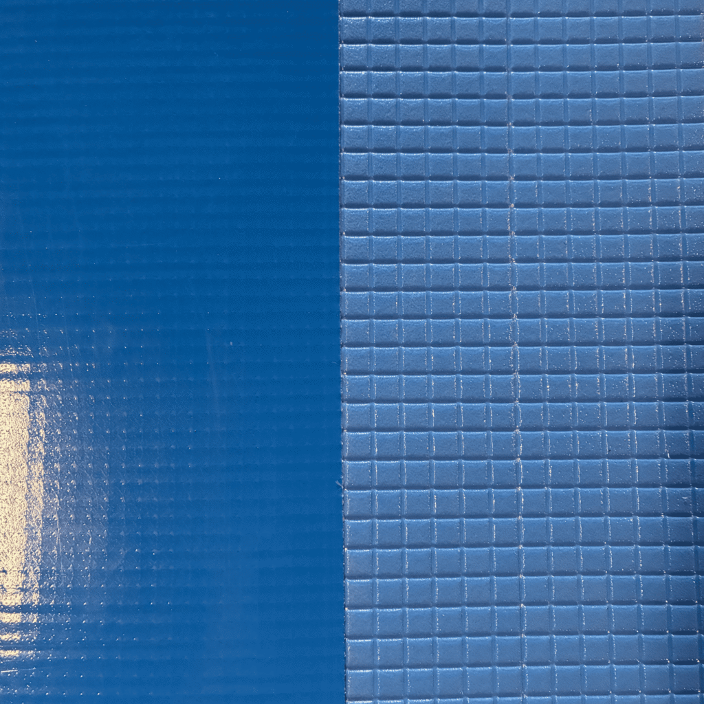 Foam afdekking 7mm blauw met drijfbuis