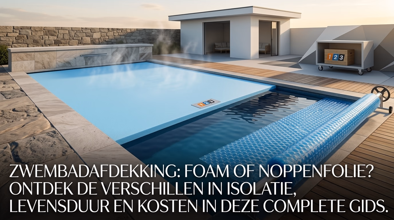 Foam afdekking of noppenfolie: welke zwembadafdekking isoleert het best? - illustratie voor 123 Dekzeilen
