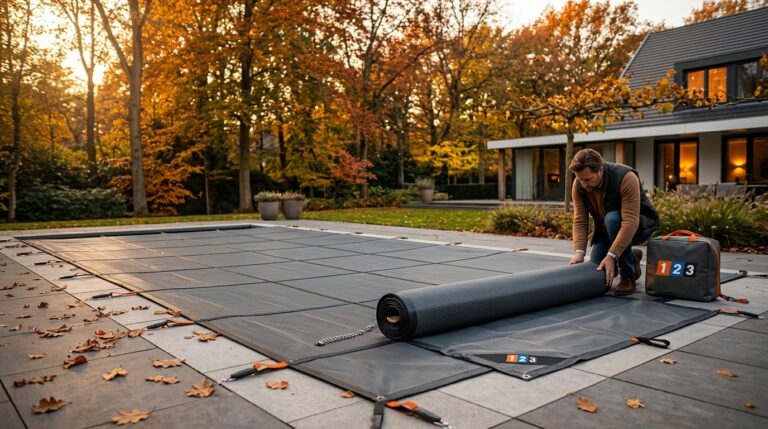 Zwembad afdekken in de herfst: compleet stappenplan